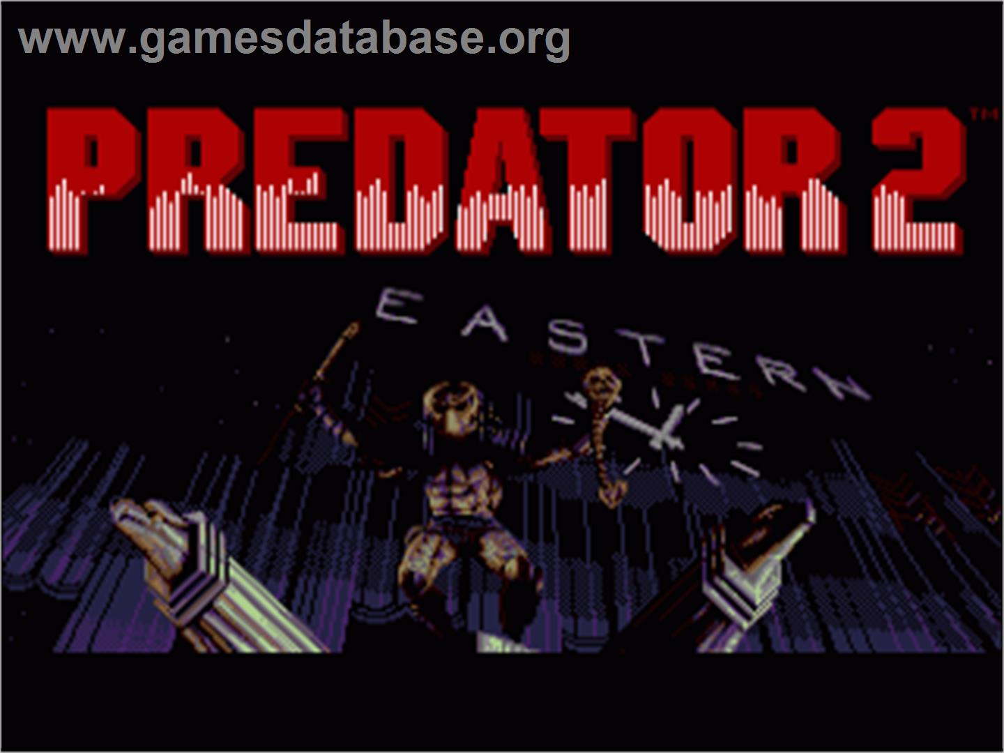 Predator 2 - Commodore Amiga - Artwork - Title Screen