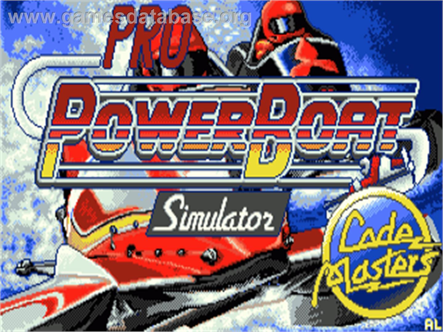 Pro Powerboat Simulator - Commodore Amiga - Artwork - Title Screen