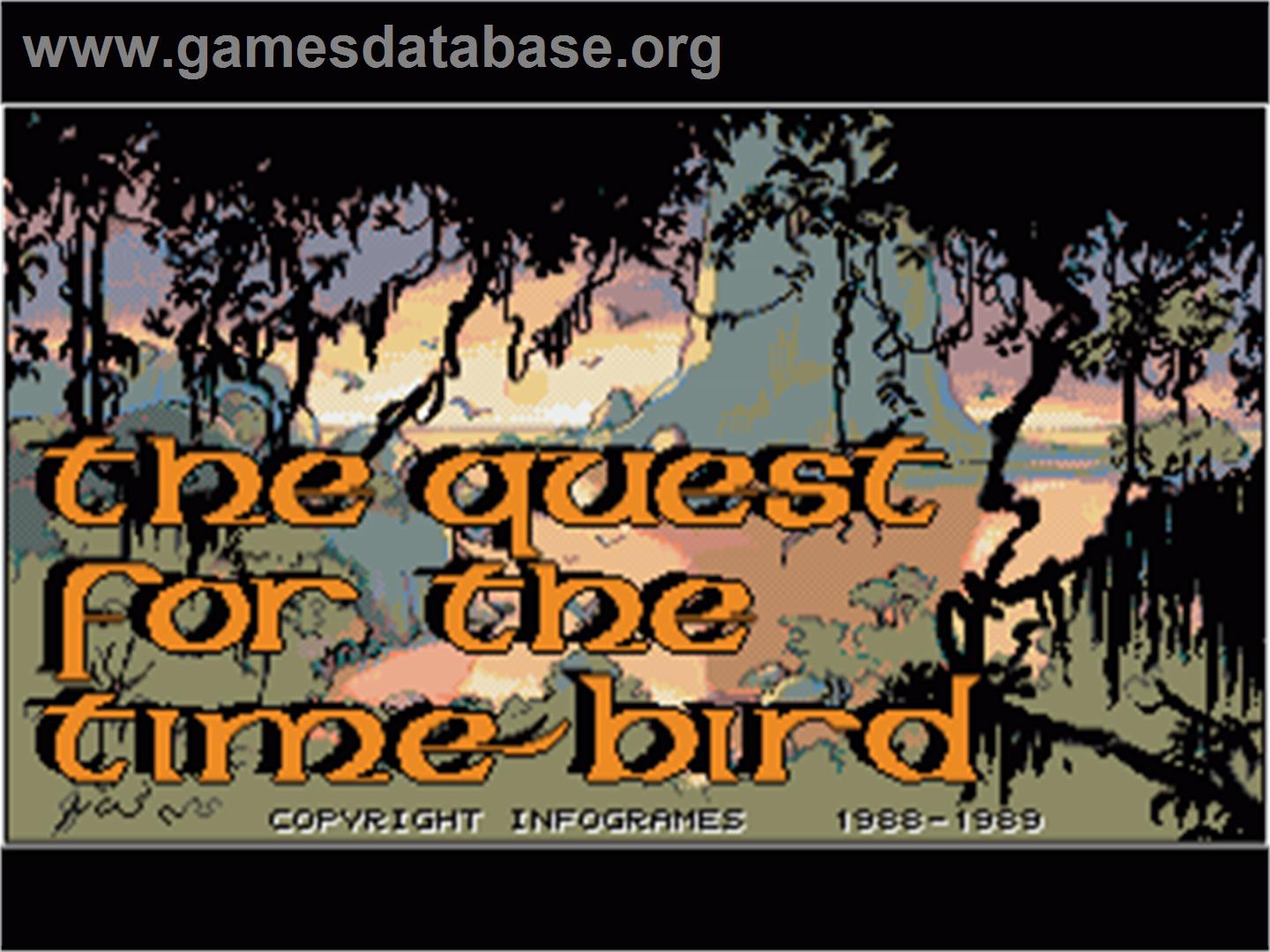 Quest for the Time-bird - Commodore Amiga - Artwork - Title Screen