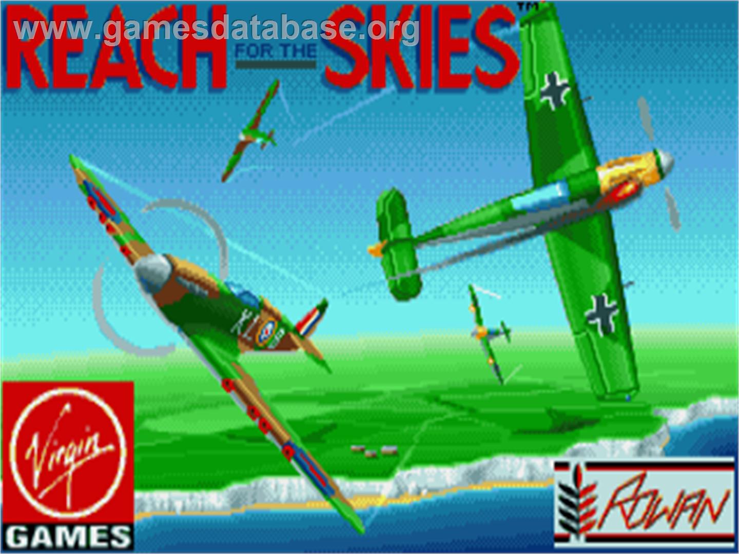 Reach for the Skies - Commodore Amiga - Artwork - Title Screen