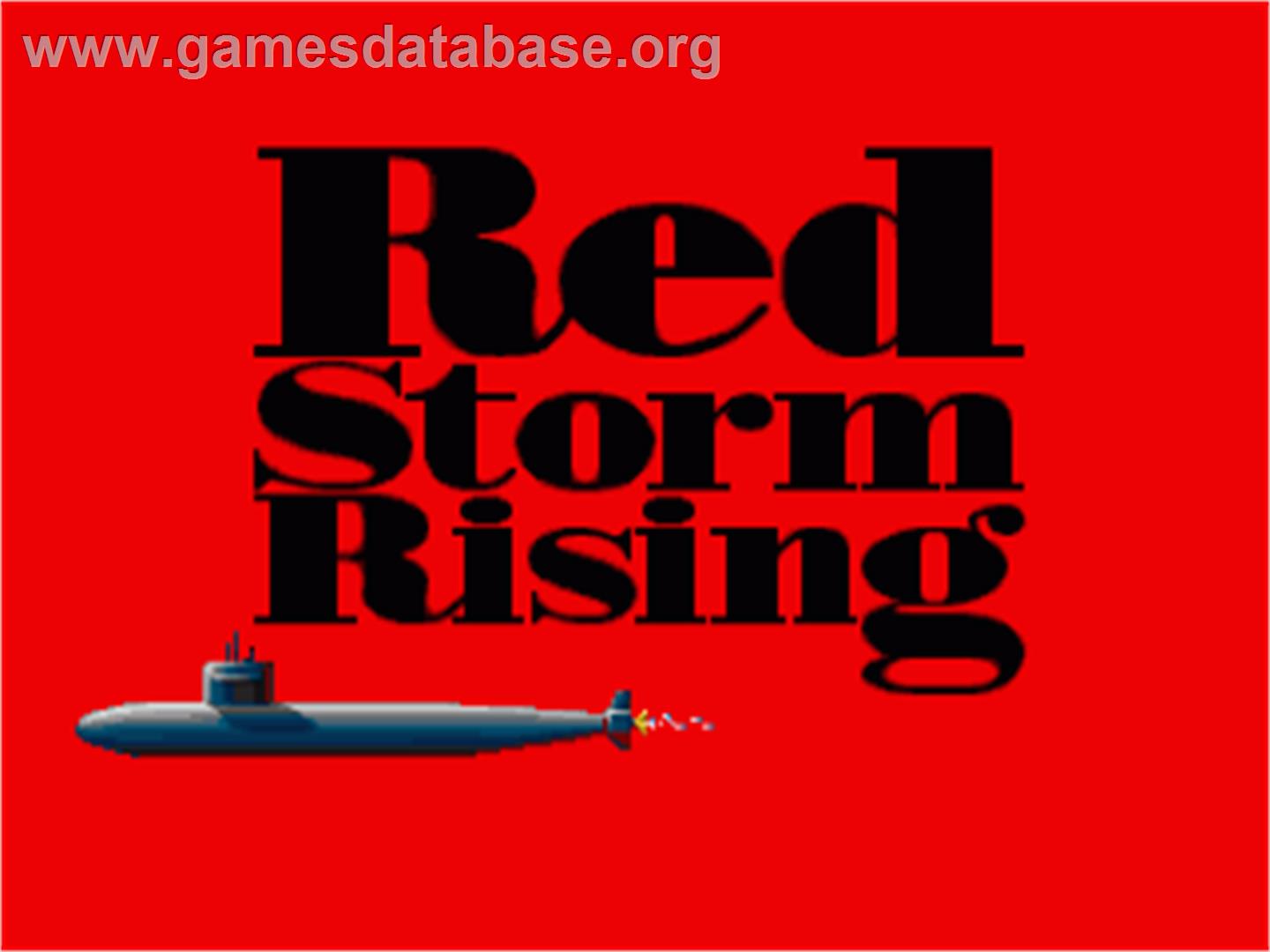 Red Storm Rising - Commodore Amiga - Artwork - Title Screen