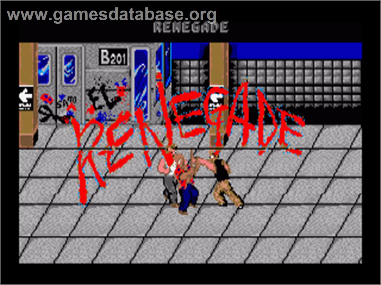 Renegade - Commodore Amiga - Artwork - Title Screen