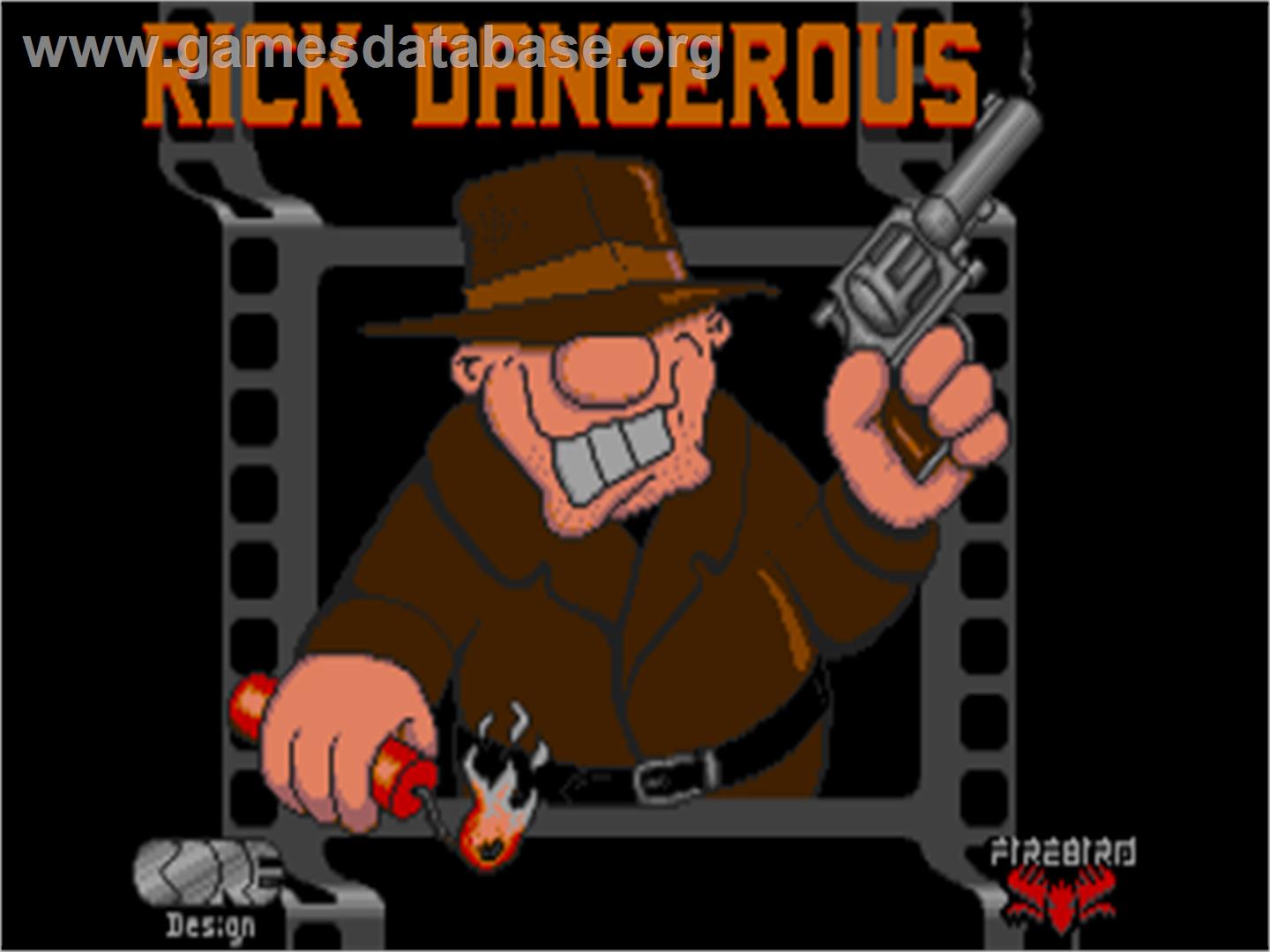 Rick Dangerous - Commodore Amiga - Artwork - Title Screen