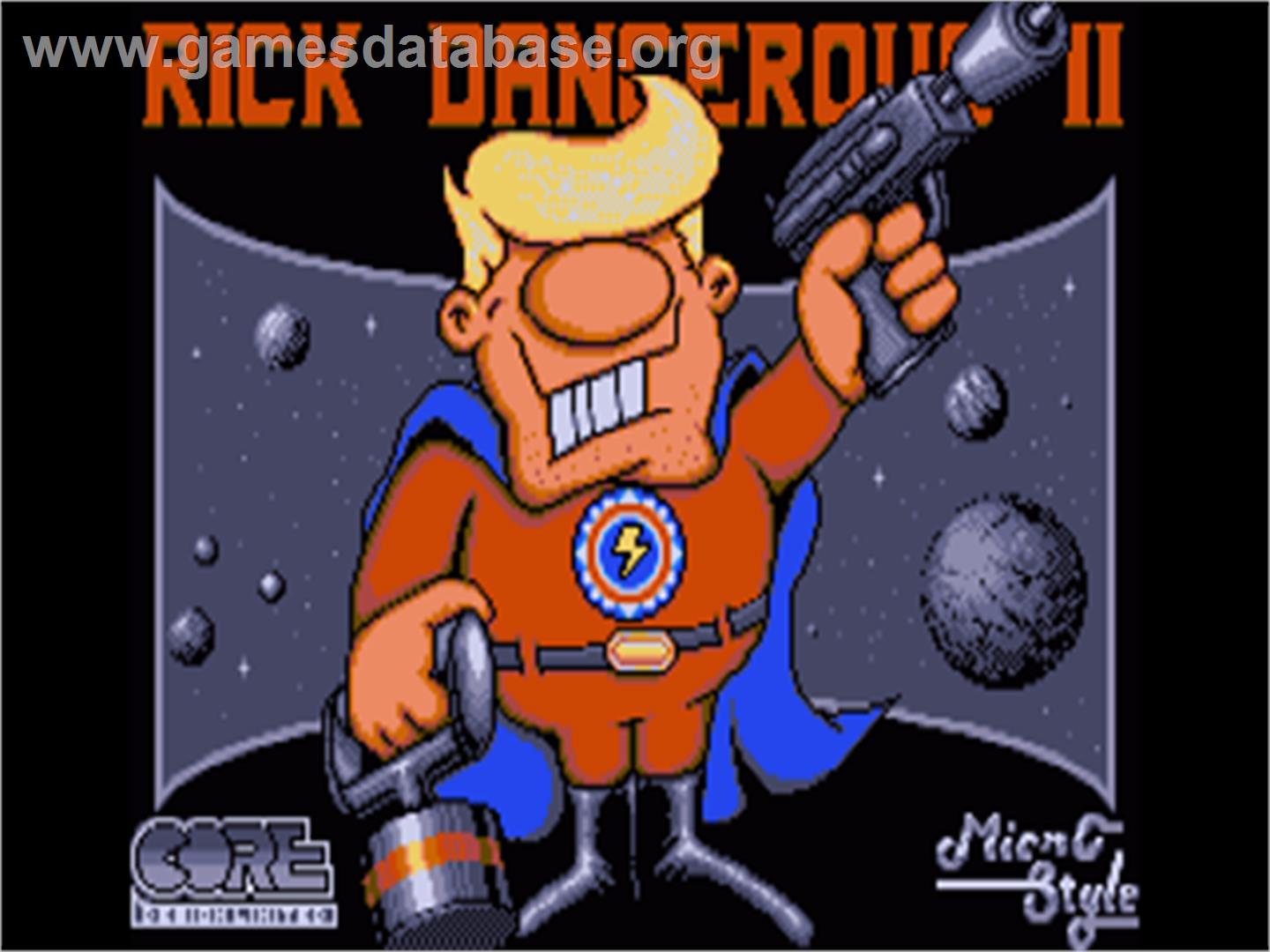 Rick Dangerous 2 - Commodore Amiga - Artwork - Title Screen