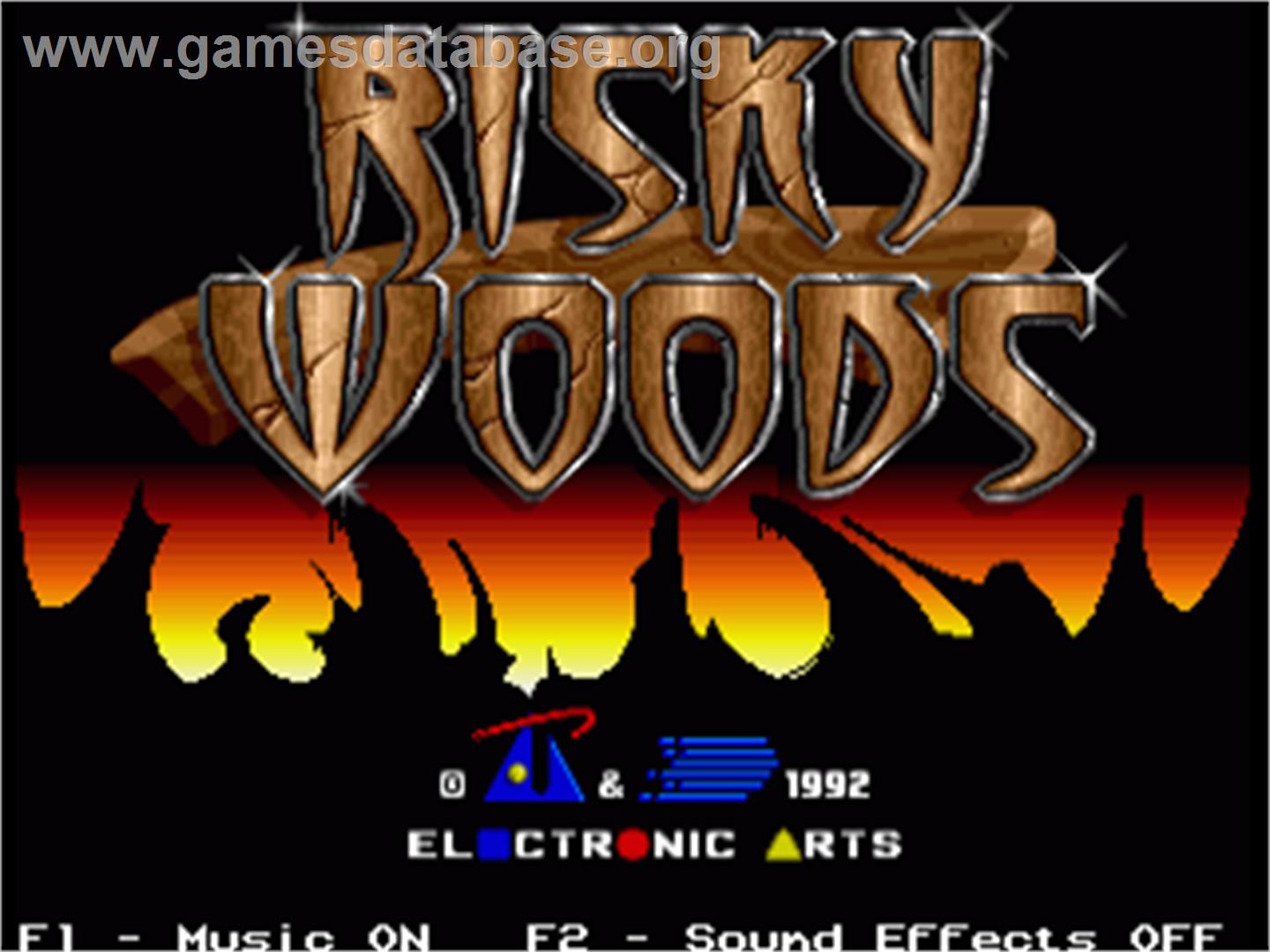 Risky Woods - Commodore Amiga - Artwork - Title Screen