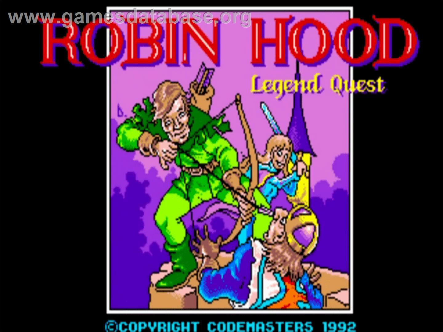 Robin Hood: Legend Quest - Commodore Amiga - Artwork - Title Screen