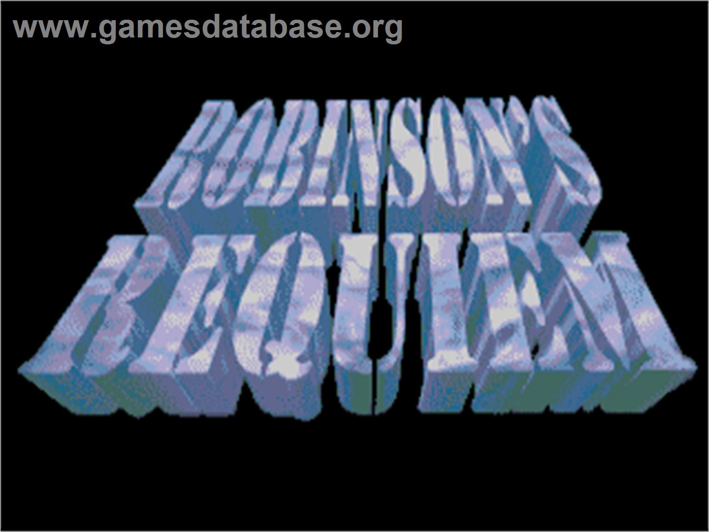 Robinson's Requiem - Commodore Amiga - Artwork - Title Screen