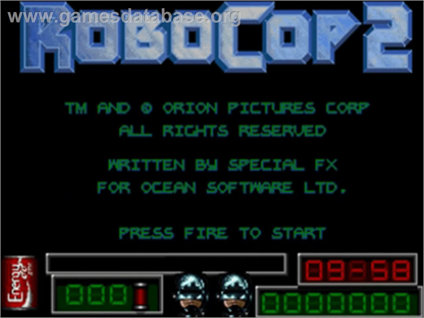 Robocop 2 - Commodore Amiga - Artwork - Title Screen