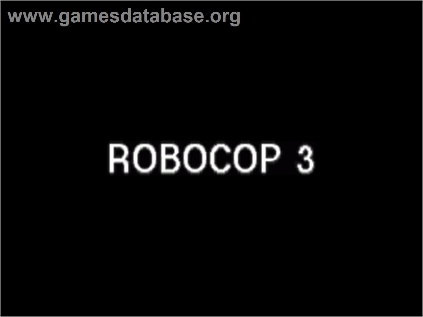 Robocop 3 - Commodore Amiga - Artwork - Title Screen