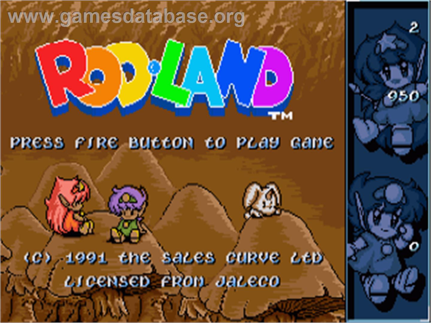 Rodland - Commodore Amiga - Artwork - Title Screen