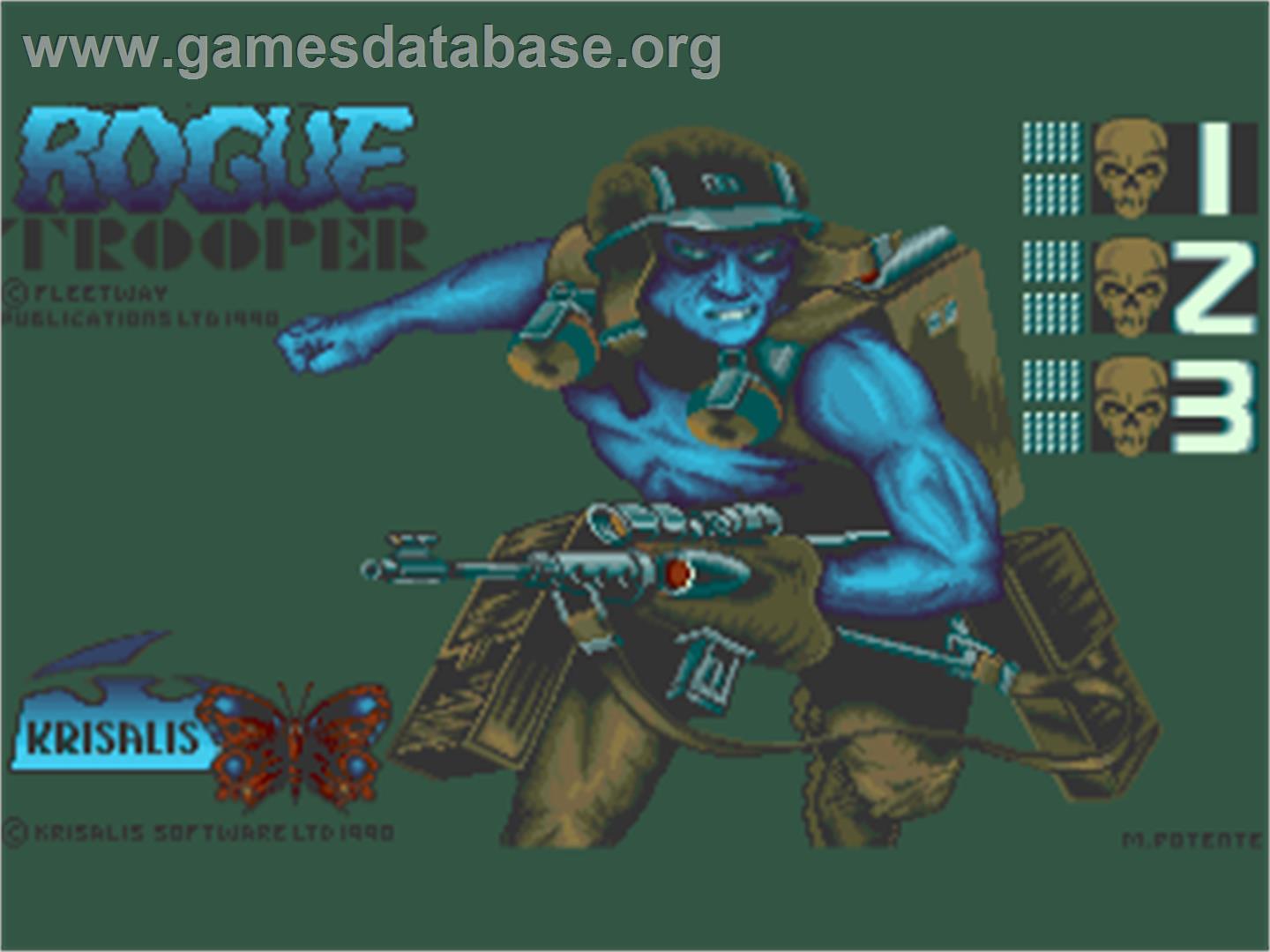 Rogue Trooper - Commodore Amiga - Artwork - Title Screen