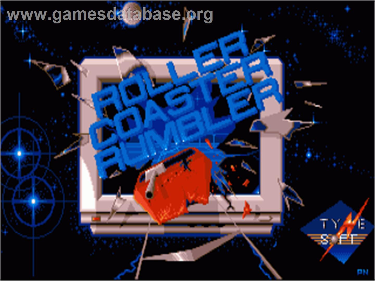 Roller Coaster Rumbler - Commodore Amiga - Artwork - Title Screen