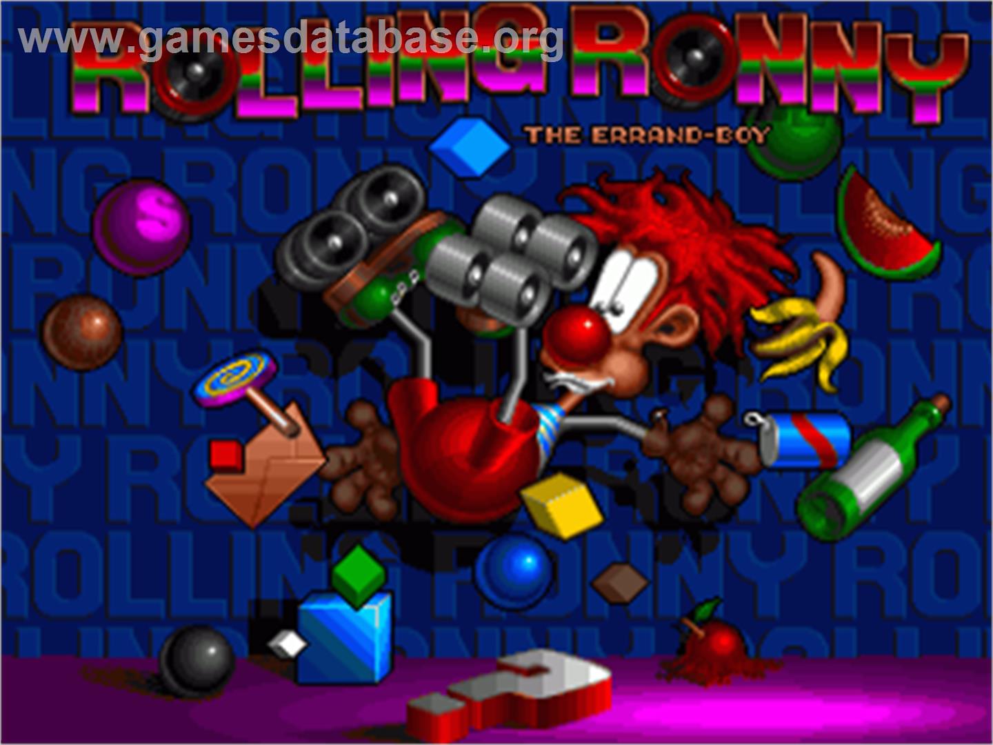 Rolling Ronny - Commodore Amiga - Artwork - Title Screen