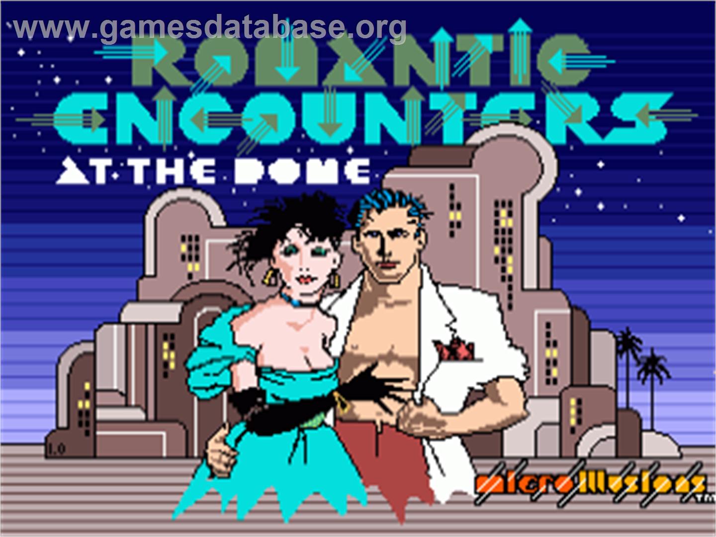Romantic Encounters at the Dome - Commodore Amiga - Artwork - Title Screen