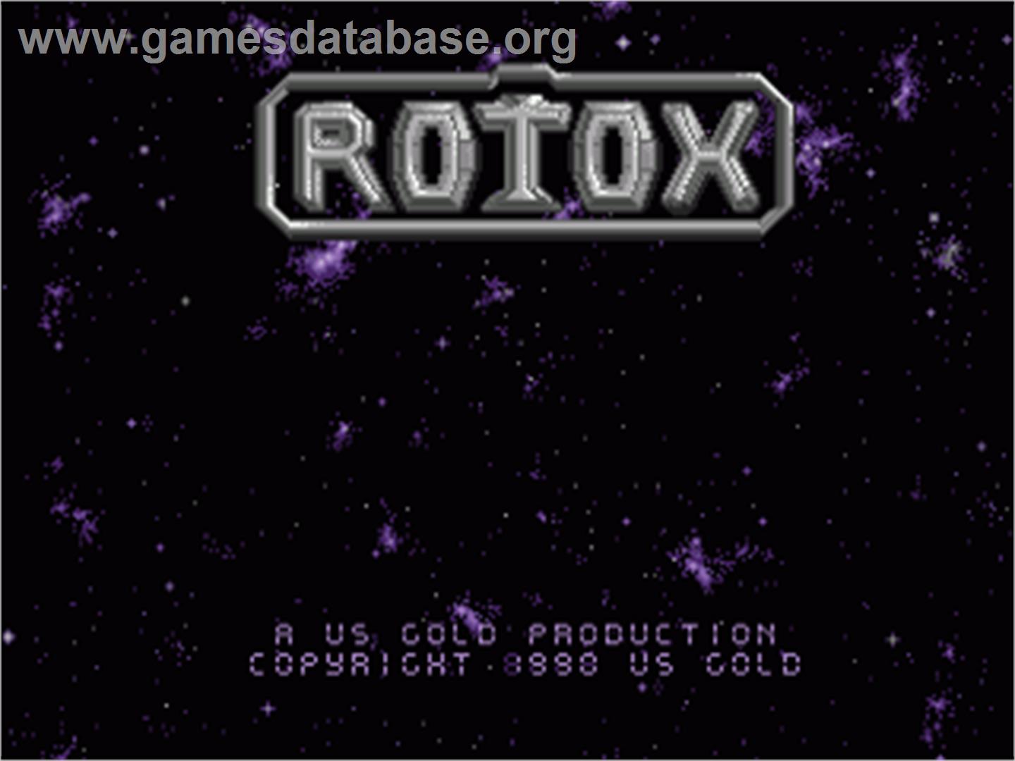 Rotox - Commodore Amiga - Artwork - Title Screen