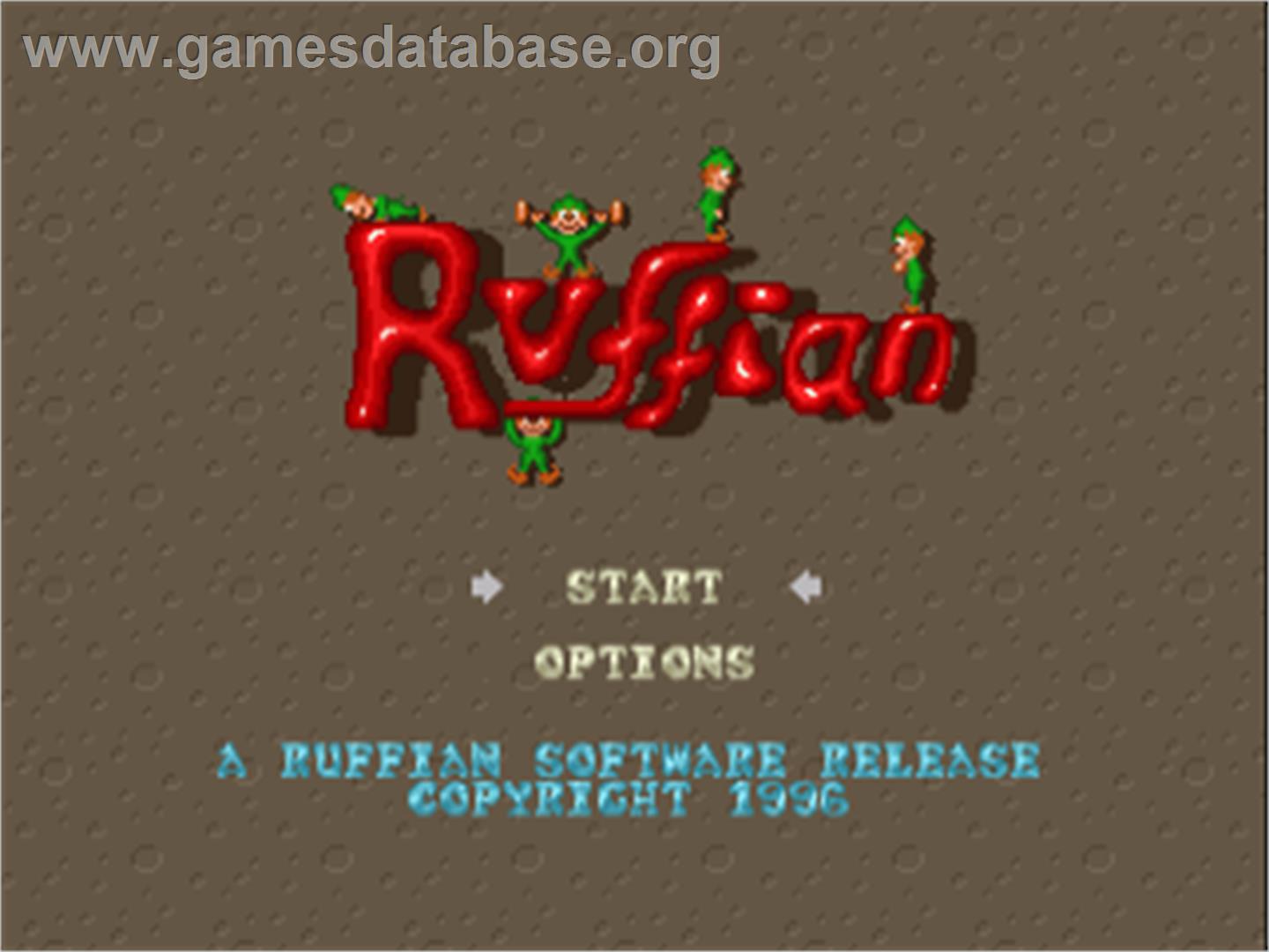 Ruffian - Commodore Amiga - Artwork - Title Screen