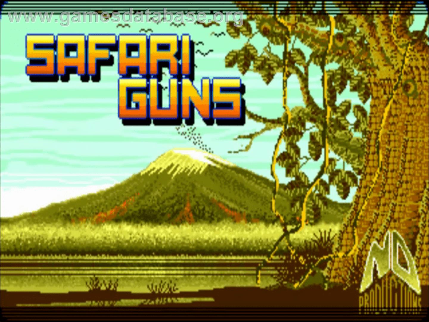 Safari Guns - Commodore Amiga - Artwork - Title Screen