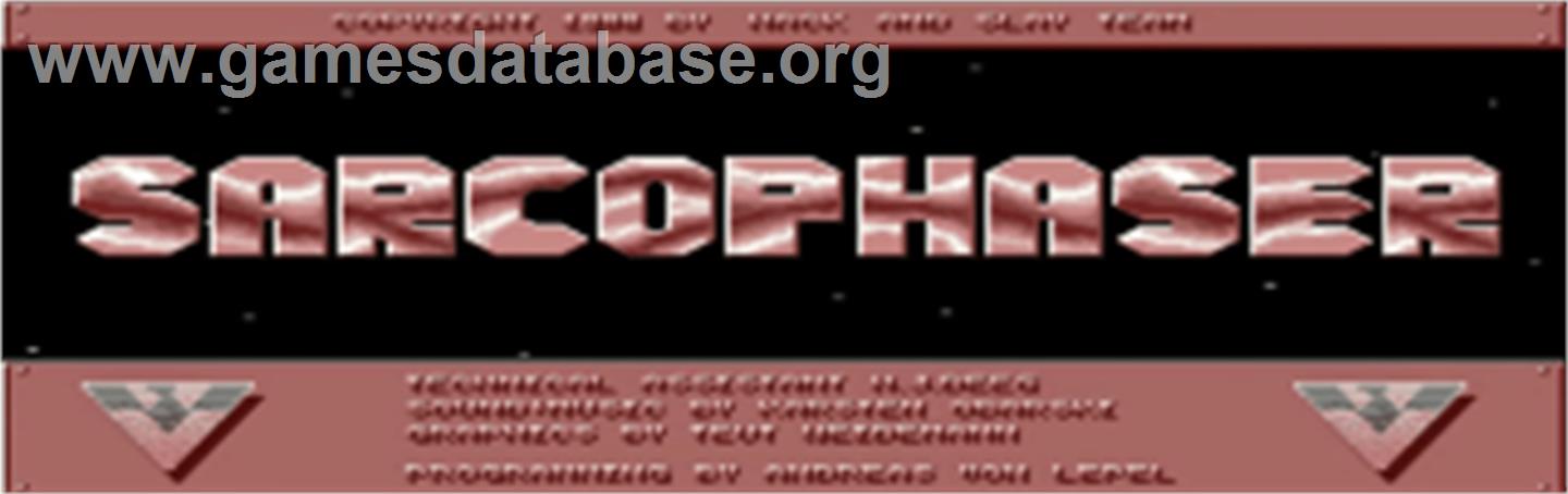 Sarcophaser - Commodore Amiga - Artwork - Title Screen