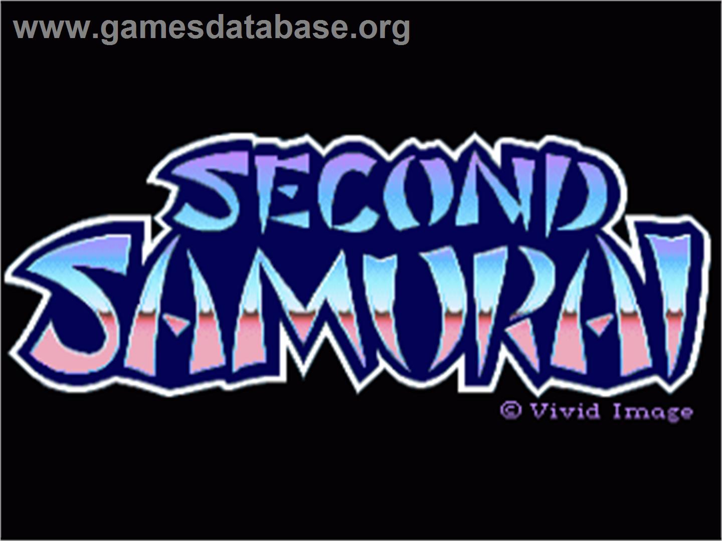 Second Samurai - Commodore Amiga - Artwork - Title Screen