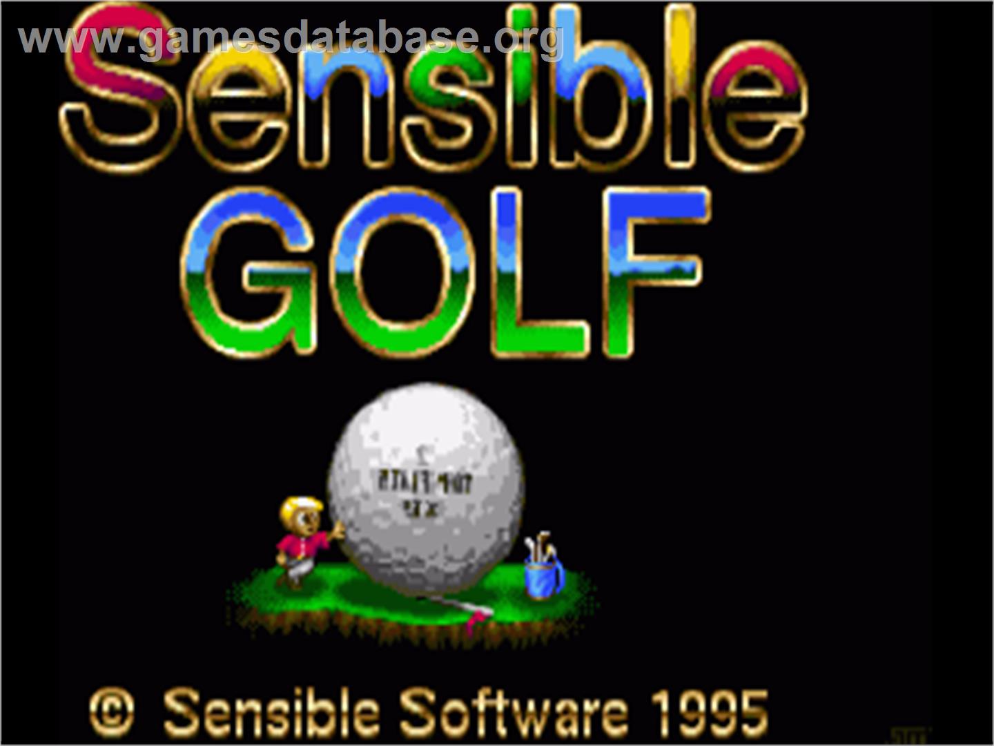 Sensible Golf - Commodore Amiga - Artwork - Title Screen