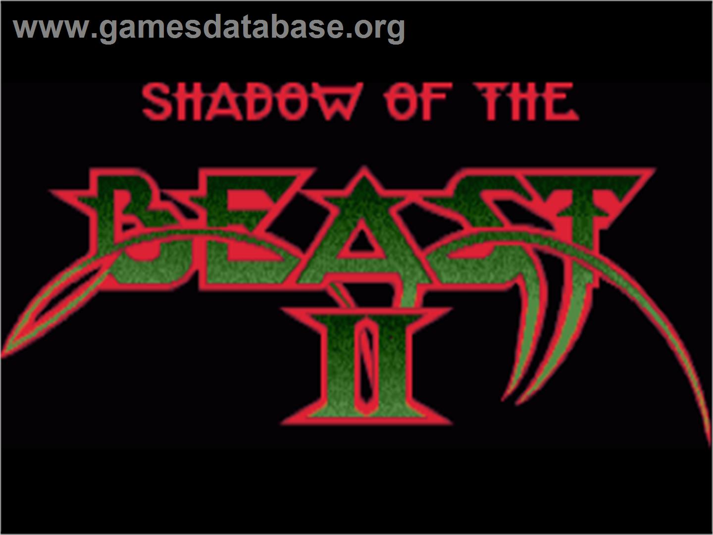 Shadow of the Beast 2 - Commodore Amiga - Artwork - Title Screen