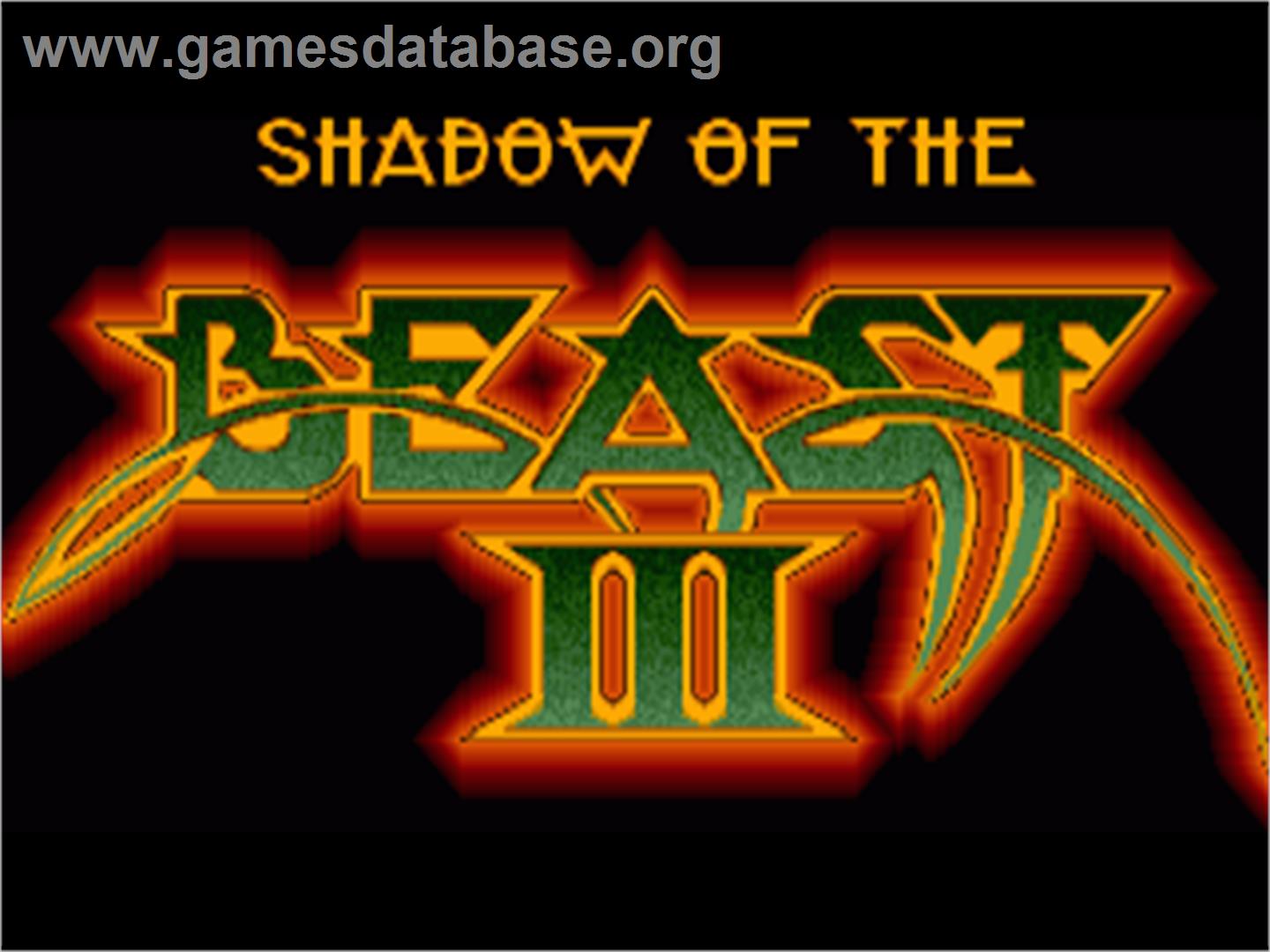 Shadow of the Beast 3: Out of the Shadow - Commodore Amiga - Artwork - Title Screen