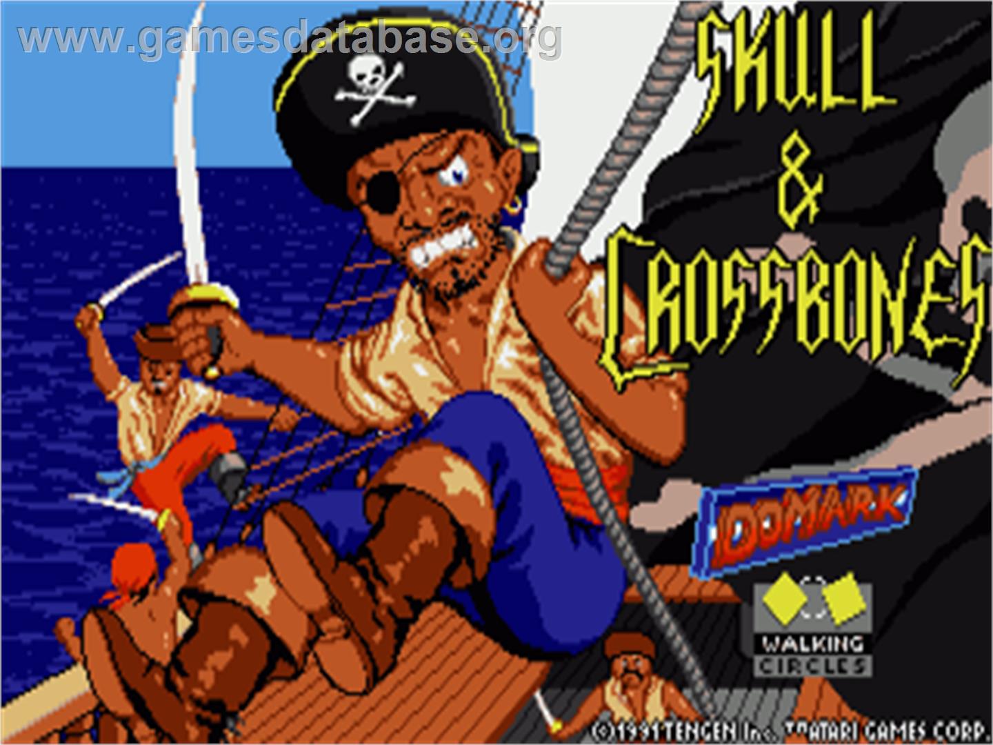 Skull & Crossbones - Commodore Amiga - Artwork - Title Screen