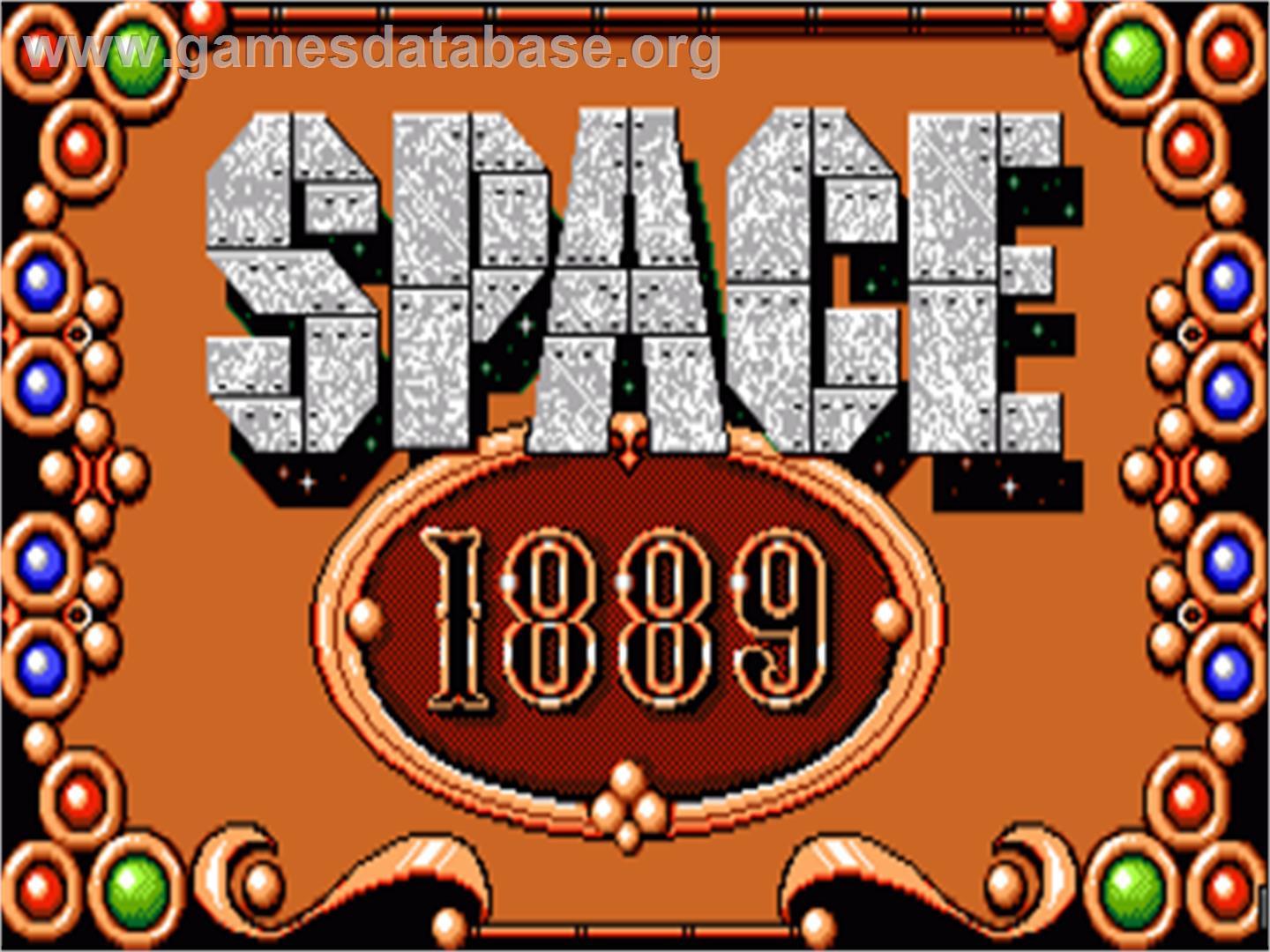 Space 1889 - Commodore Amiga - Artwork - Title Screen