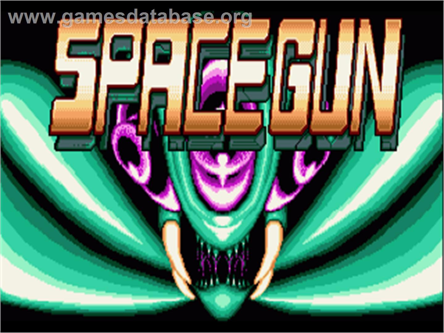Space Gun - Commodore Amiga - Artwork - Title Screen