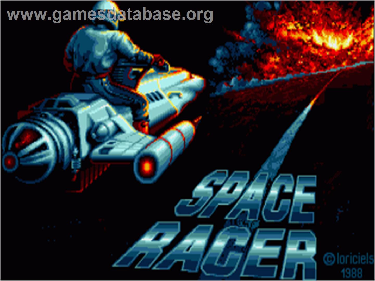 Space Racer - Commodore Amiga - Artwork - Title Screen