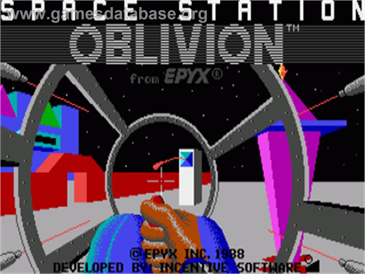 Space Station Oblivion - Commodore Amiga - Artwork - Title Screen