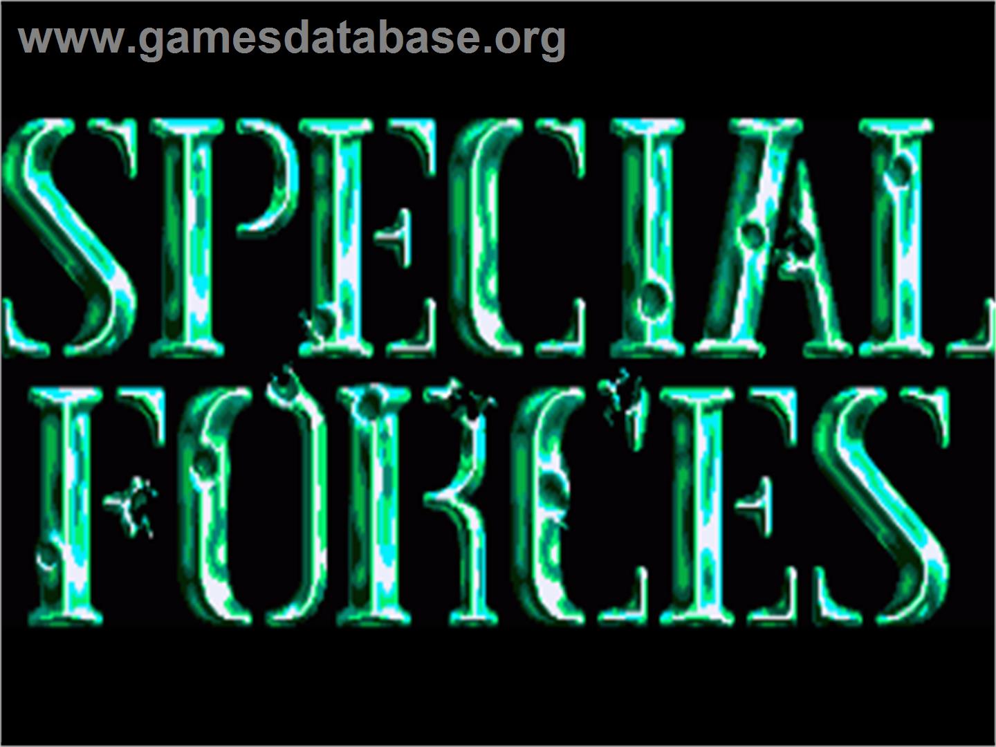 Special Forces - Commodore Amiga - Artwork - Title Screen