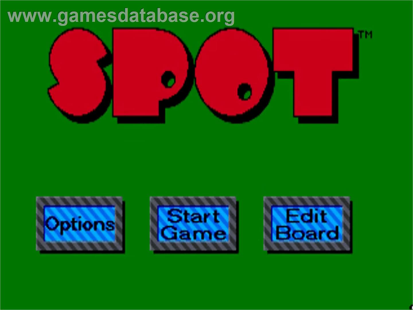 Spot - Commodore Amiga - Artwork - Title Screen