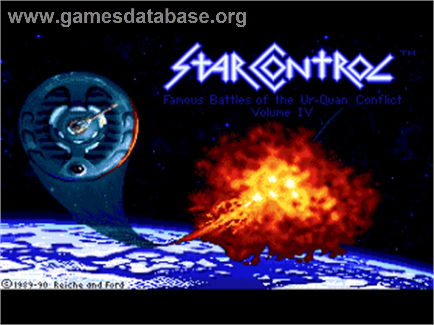 Star Control - Commodore Amiga - Artwork - Title Screen