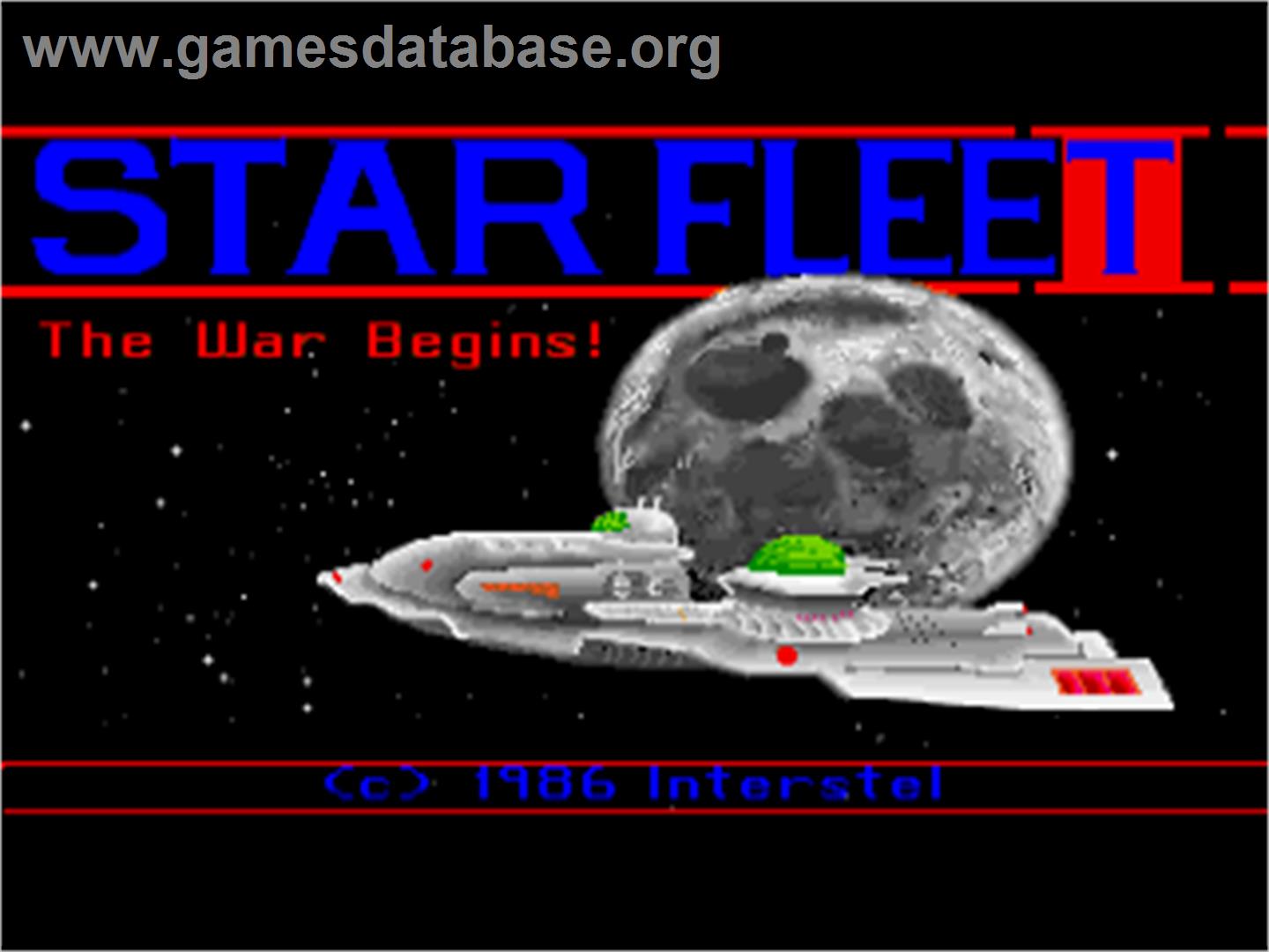Star Fleet I: The War Begins - Commodore Amiga - Artwork - Title Screen