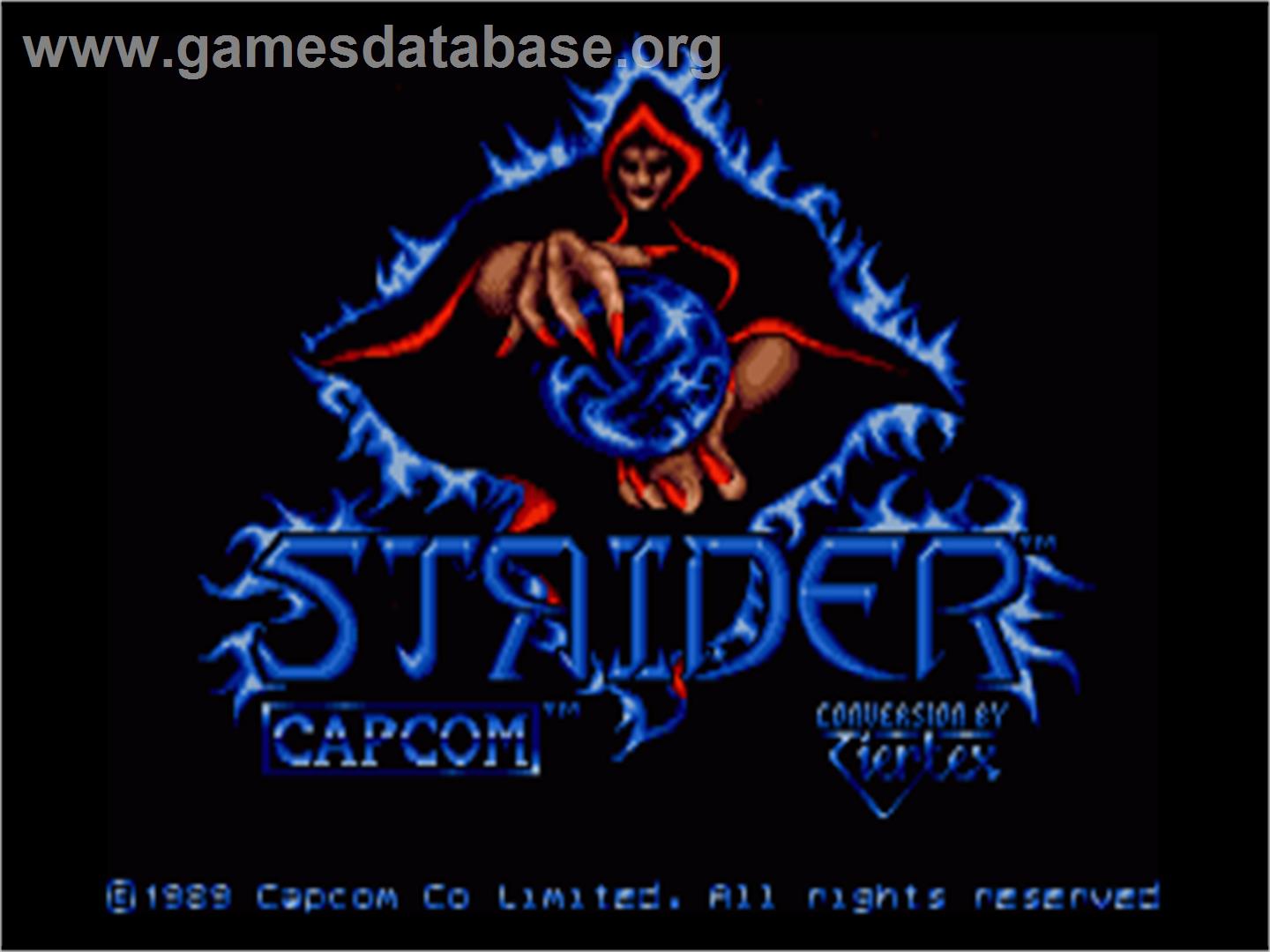 Strider - Commodore Amiga - Artwork - Title Screen