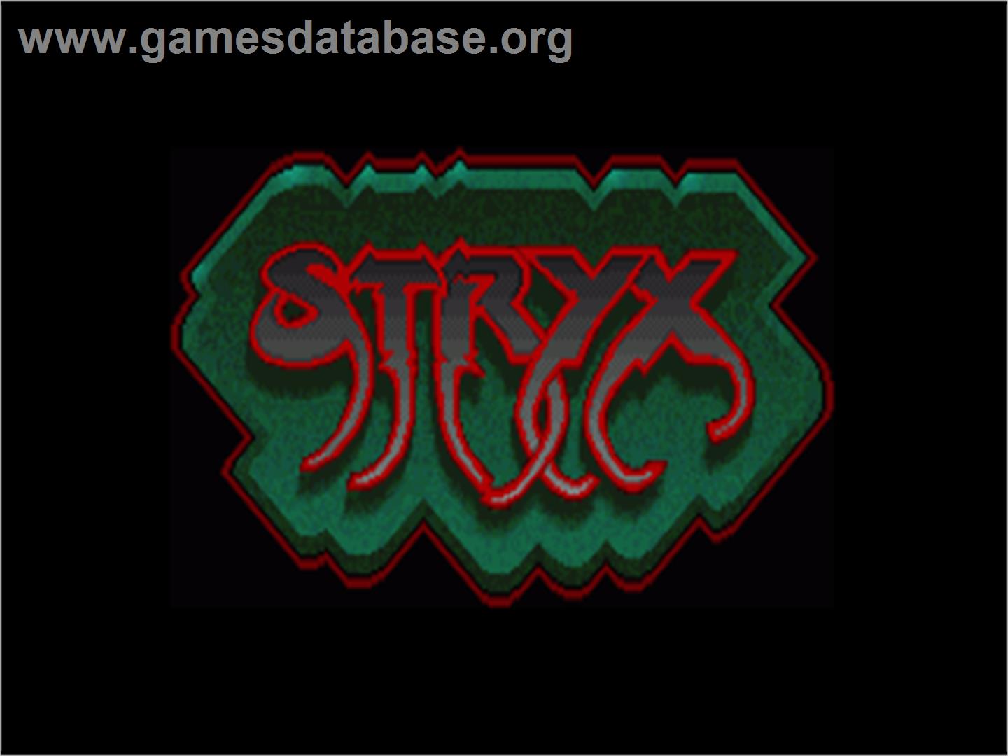 Stryx - Commodore Amiga - Artwork - Title Screen