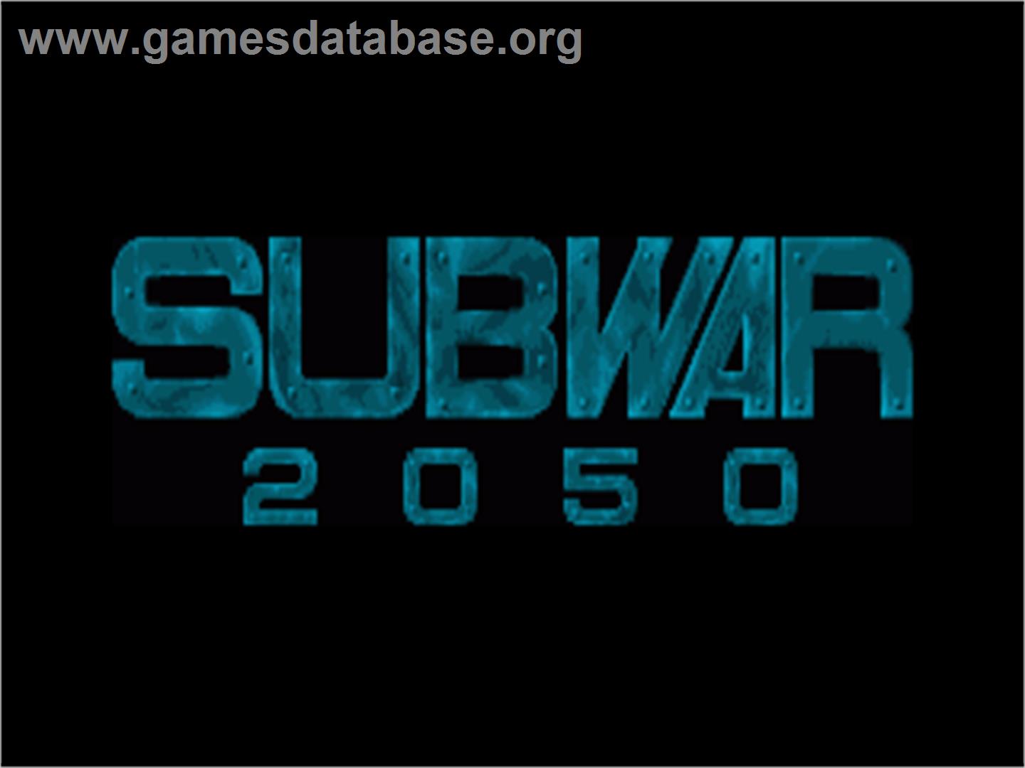 Subwar 2050 - Commodore Amiga - Artwork - Title Screen