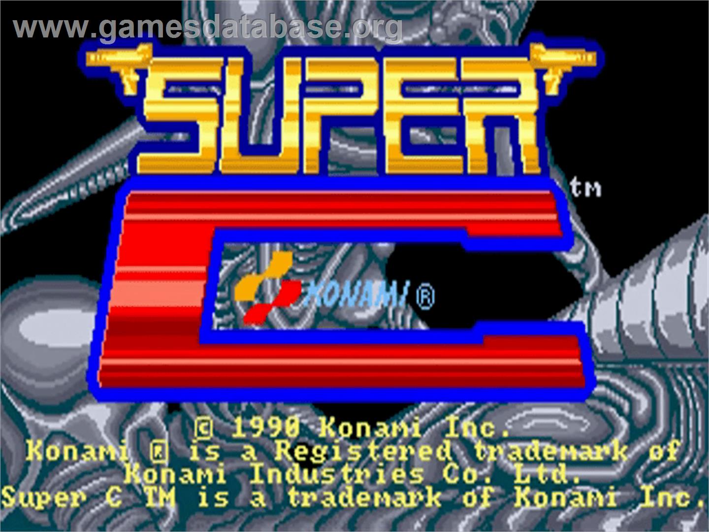 Super C - Commodore Amiga - Artwork - Title Screen