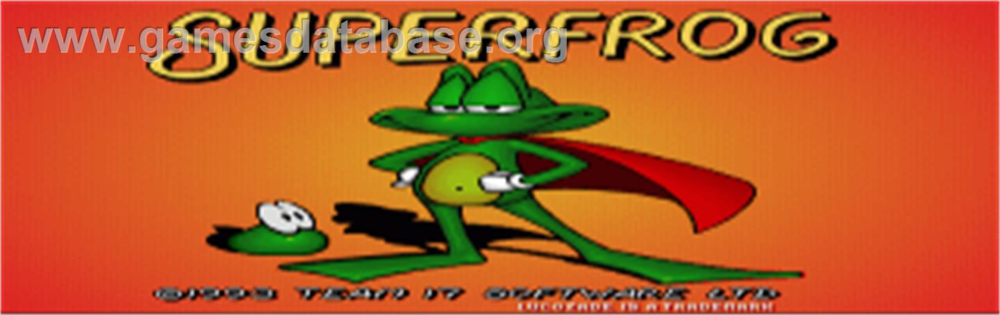 Super Frog - Commodore Amiga - Artwork - Title Screen