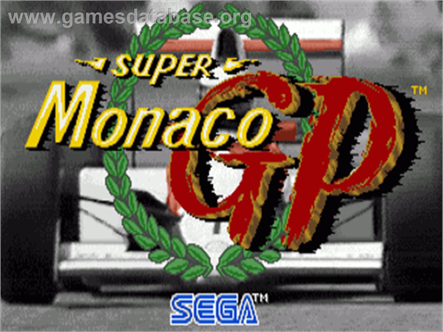 Super Monaco GP - Commodore Amiga - Artwork - Title Screen
