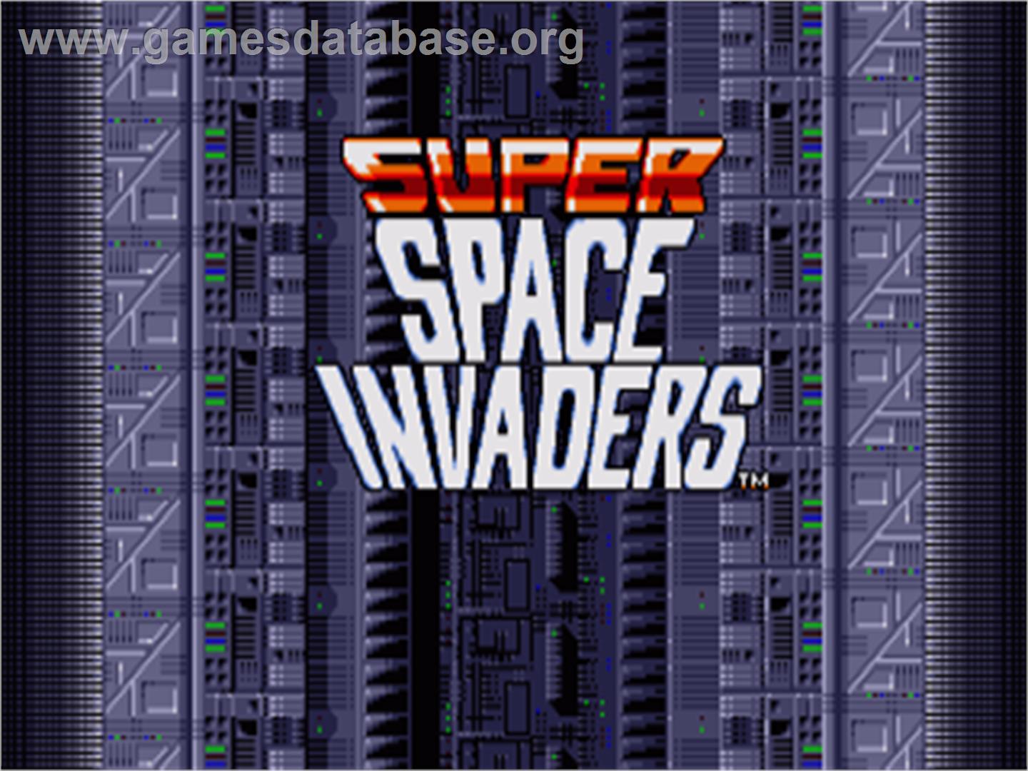 Super Space Invaders - Commodore Amiga - Artwork - Title Screen