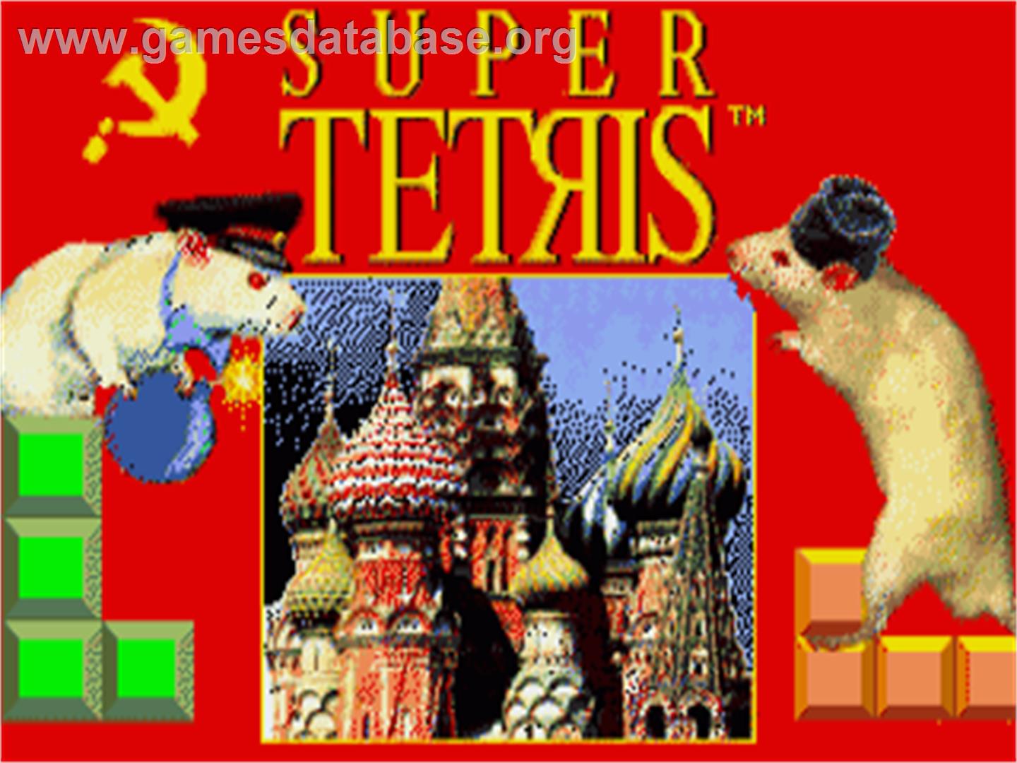 Super Tetris - Commodore Amiga - Artwork - Title Screen