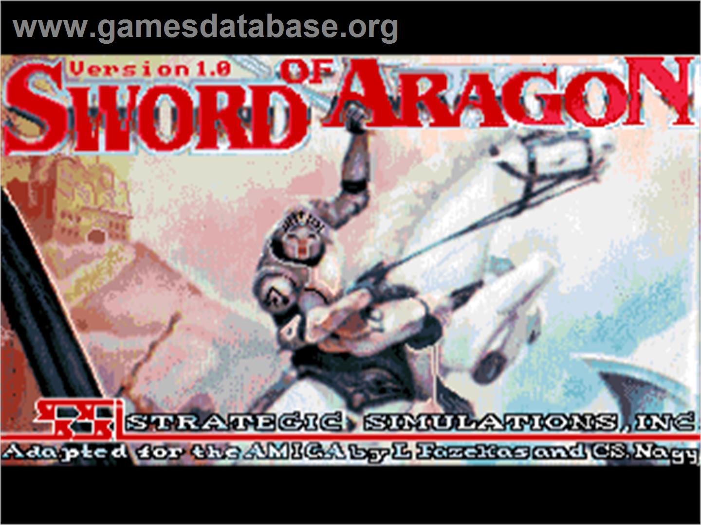 Sword of Aragon - Commodore Amiga - Artwork - Title Screen