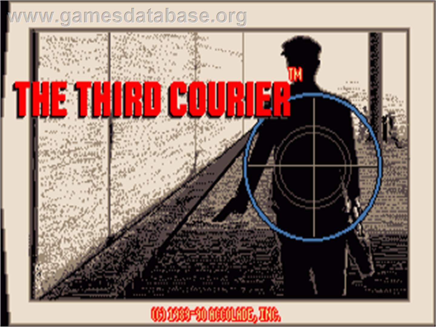 Third Courier - Commodore Amiga - Artwork - Title Screen