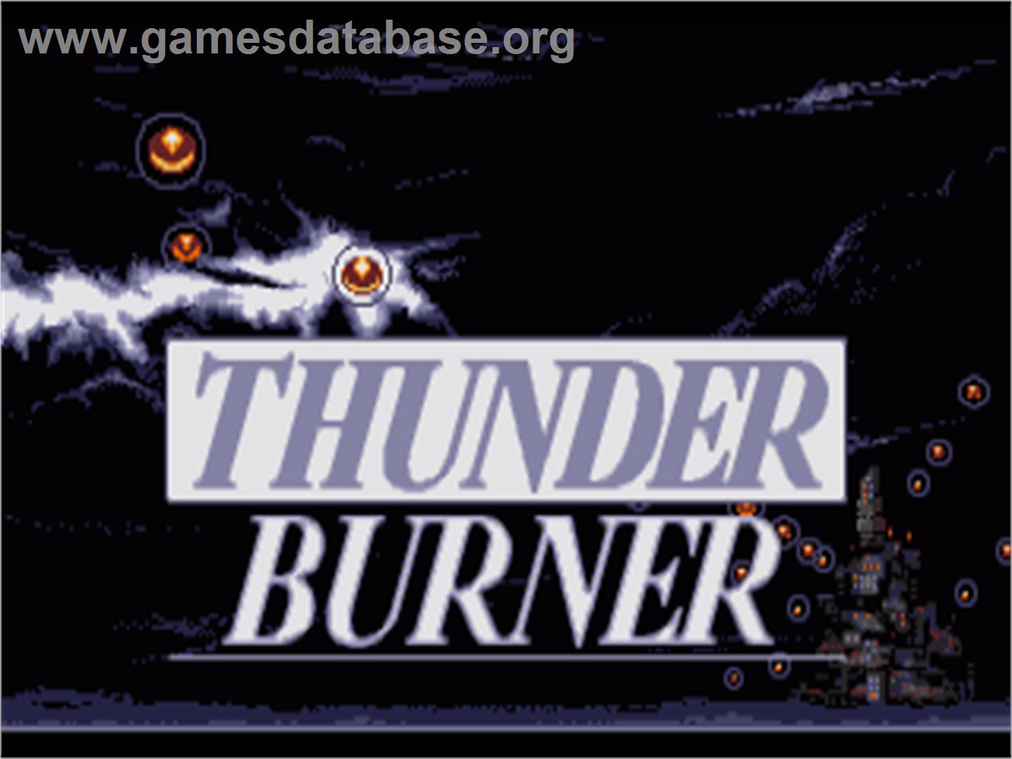Thunder Burner - Commodore Amiga - Artwork - Title Screen