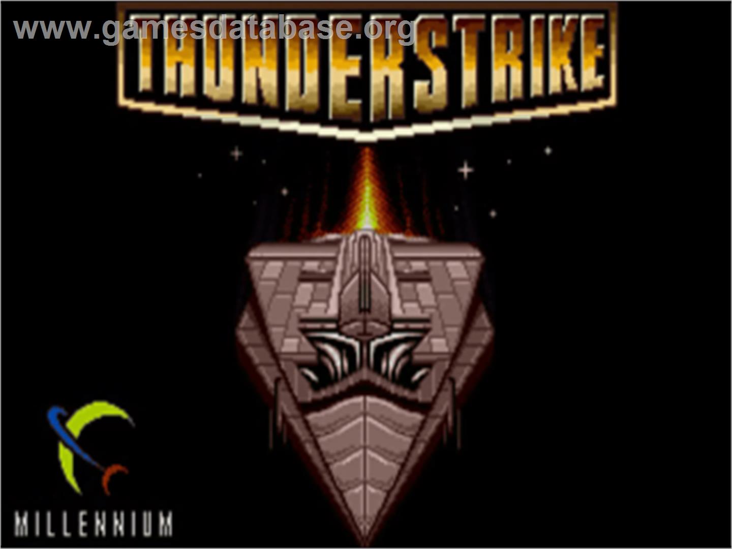 Thunder Strike - Commodore Amiga - Artwork - Title Screen