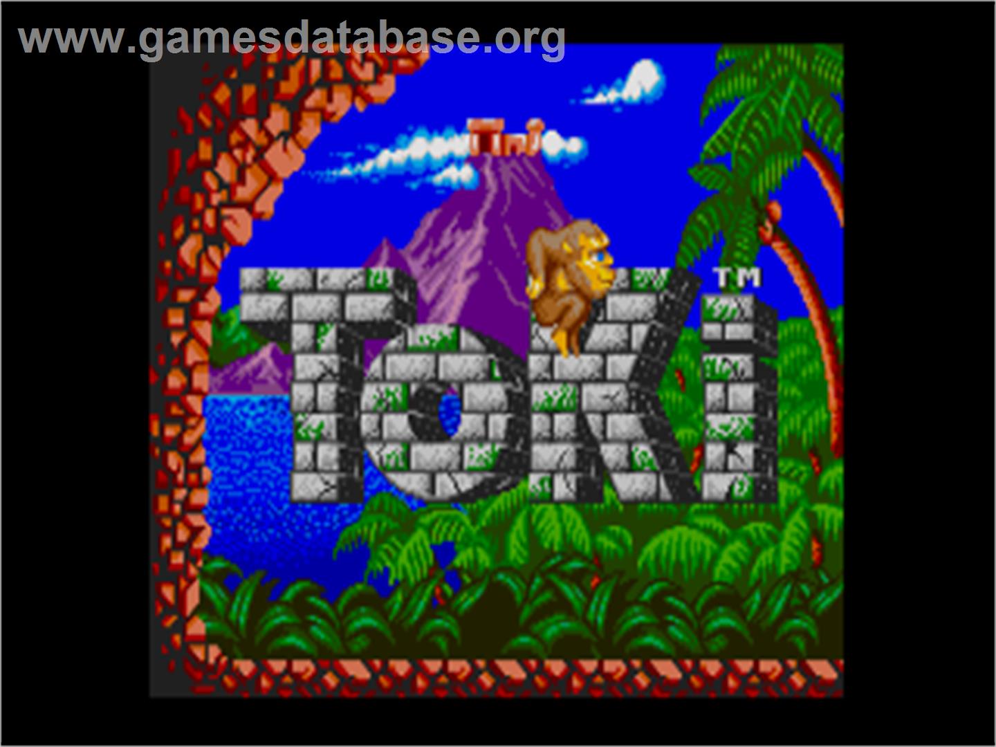Toki: Going Ape Spit - Commodore Amiga - Artwork - Title Screen