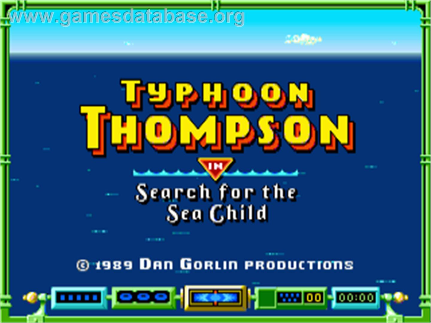 Typhoon Thompson in Search for the Sea Child - Commodore Amiga - Artwork - Title Screen