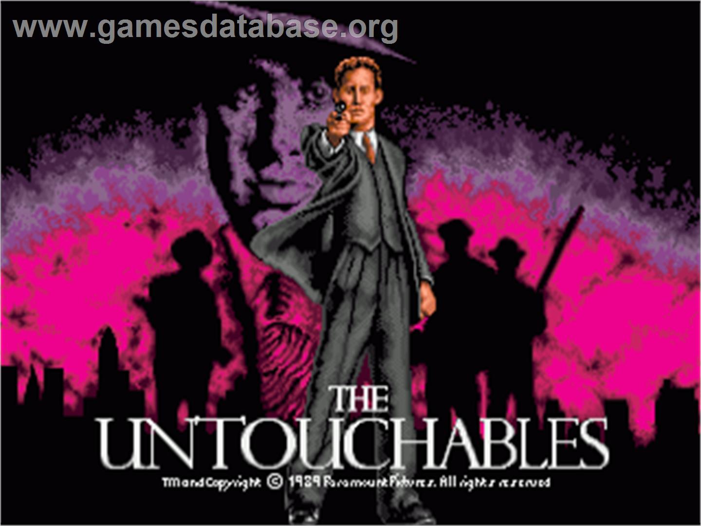 Untouchables - Commodore Amiga - Artwork - Title Screen